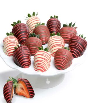Red Swizzle Chocolate Covered Strawberries