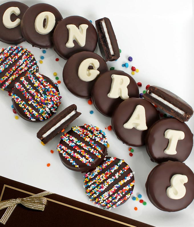 E-155.jpg CONGRATS Chocolate Covered OREO® Cookies