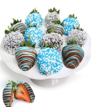 Baby Boy Chocolate Covered Strawberries
