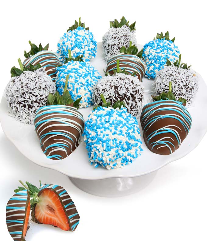 E-194.jpg Baby Boy Chocolate Covered Strawberries