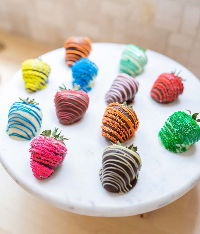 E-220_A1.jpg Rainbow Chocolate Covered Strawberries - Image 2