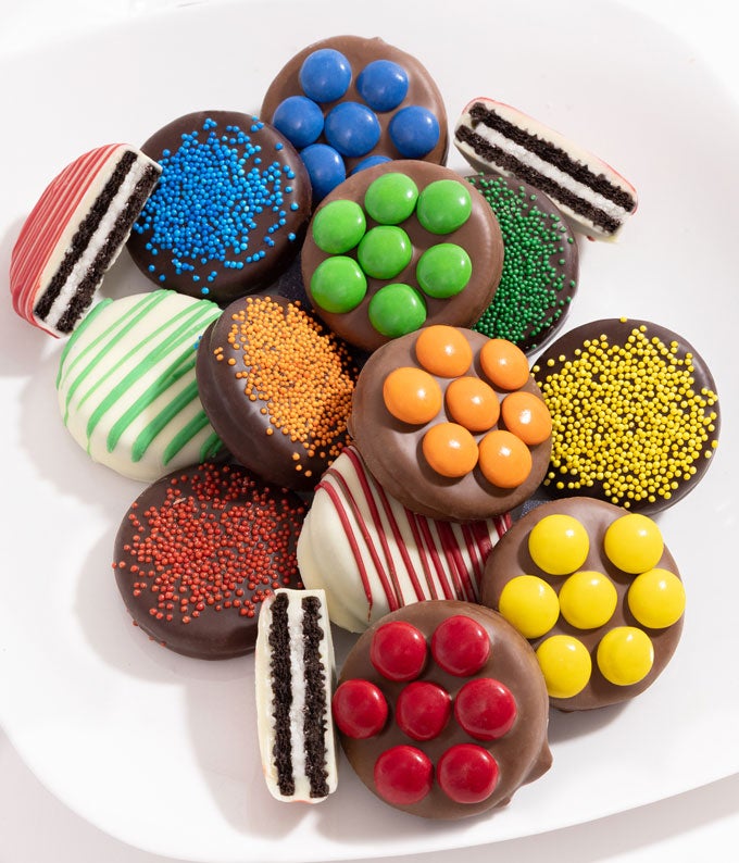 E-223.jpg Rainbow Chocolate Covered OREO® Cookies