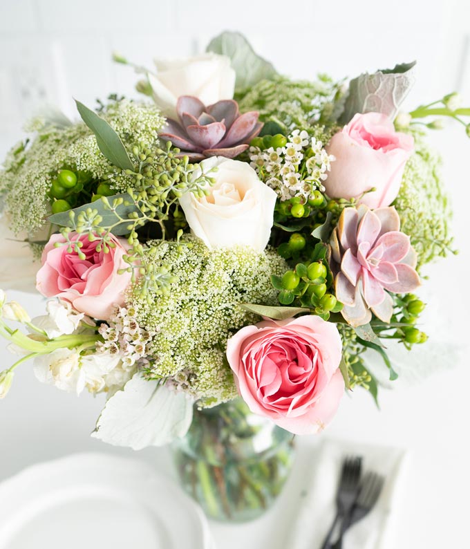 F-136_A1.jpg Sweet Succulent Bouquet - Image 2