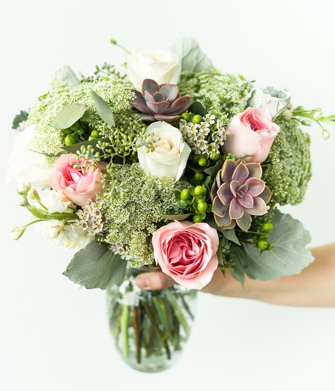 F-136_A2.jpg Sweet Succulent Bouquet - Image 3