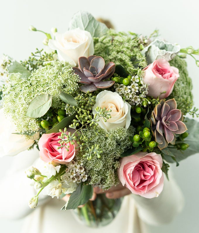 F-136_A4.jpg Sweet Succulent Bouquet - Image 5