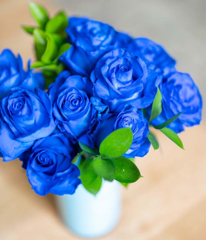 F-171_A1.jpg One Dozen Blue Roses - Image 2