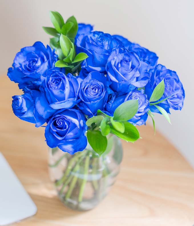 F-171_A2.jpg One Dozen Blue Roses - Image 3