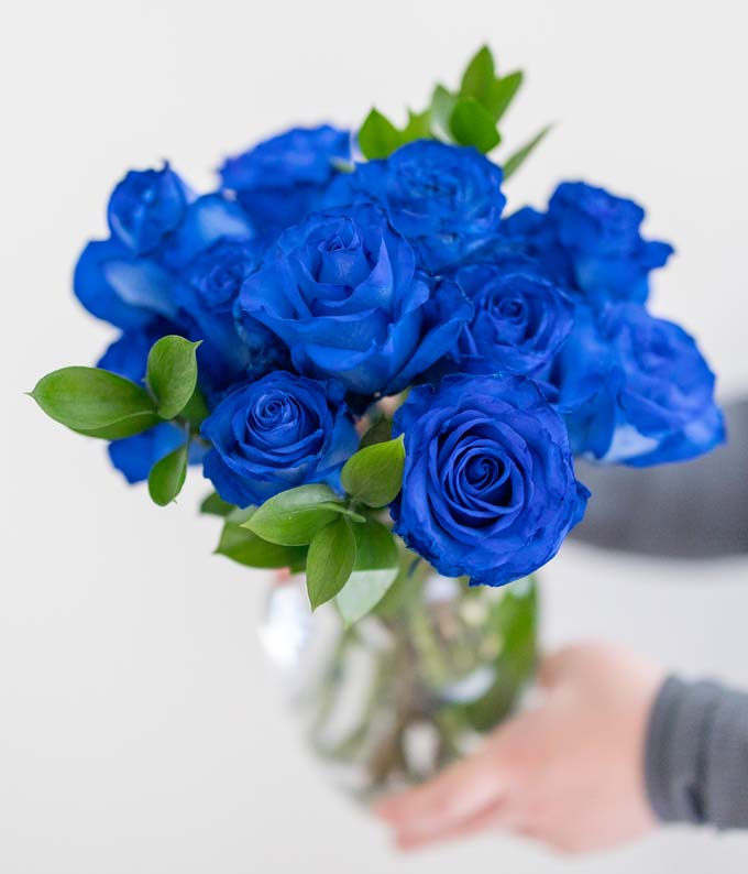 F-171_A3.jpg One Dozen Blue Roses - Image 4