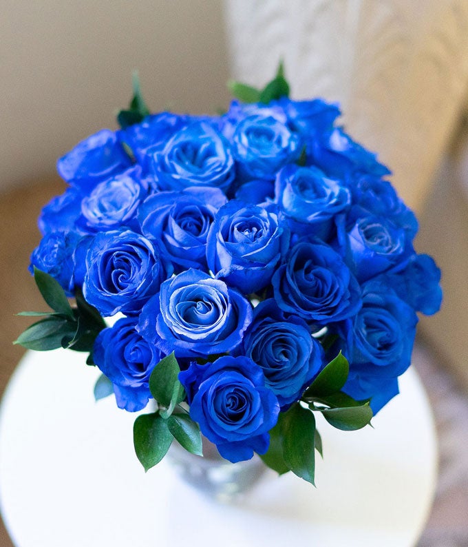 F-172_A2.jpg Two Dozen Blue Roses with Chocolates - Image 3
