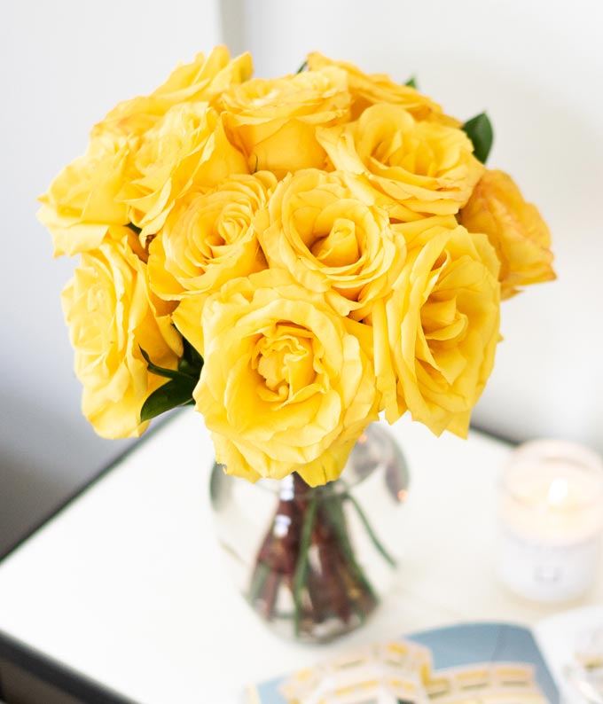 F-213_A1.jpg One Dozen Yellow Roses - Image 2