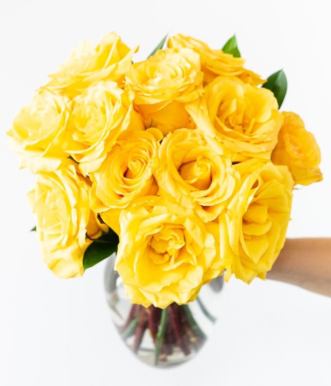F-213_A2.jpg One Dozen Yellow Roses - Image 3