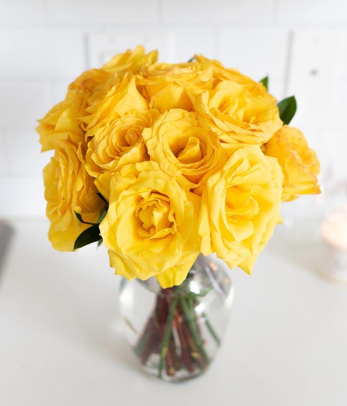F-213_A3.jpg One Dozen Yellow Roses - Image 4