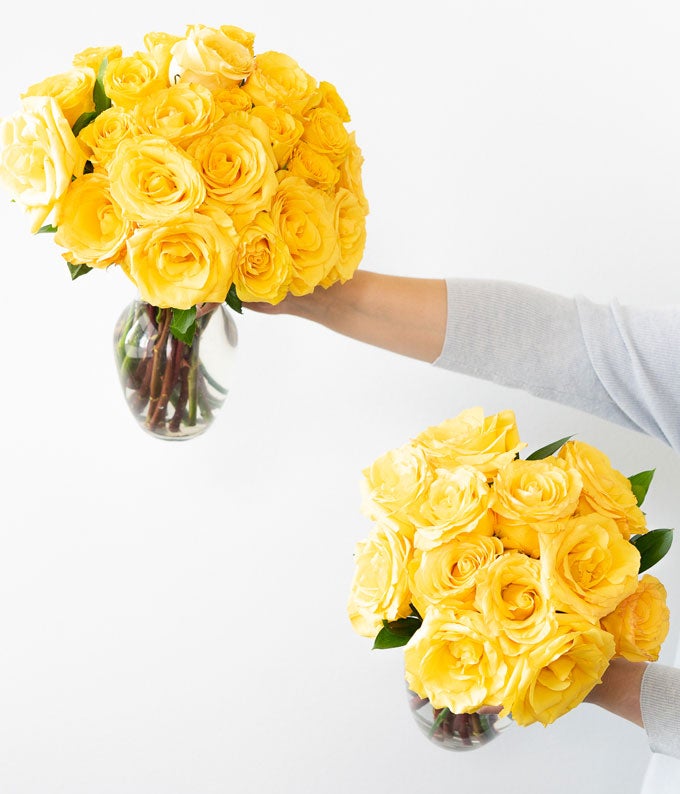 F-213_A4.jpg One Dozen Yellow Roses - Image 5