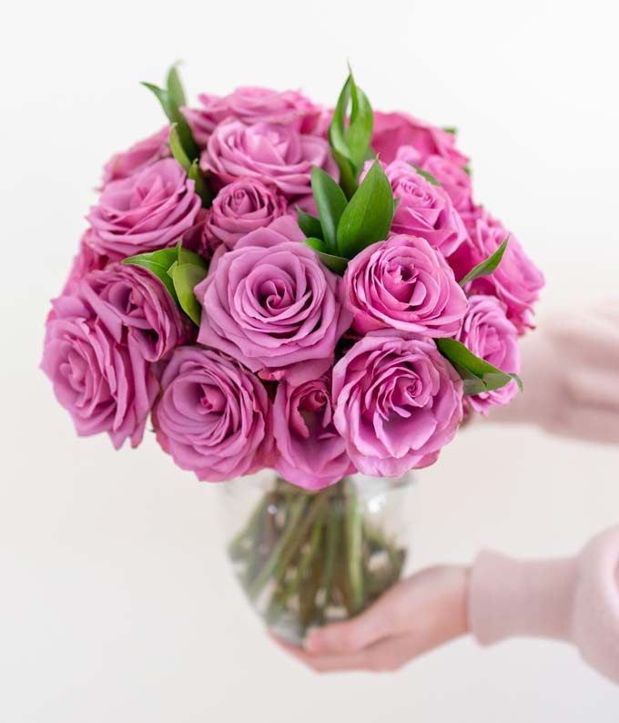 F-288_A3.jpg Two Dozen Purple Roses - Image 4
