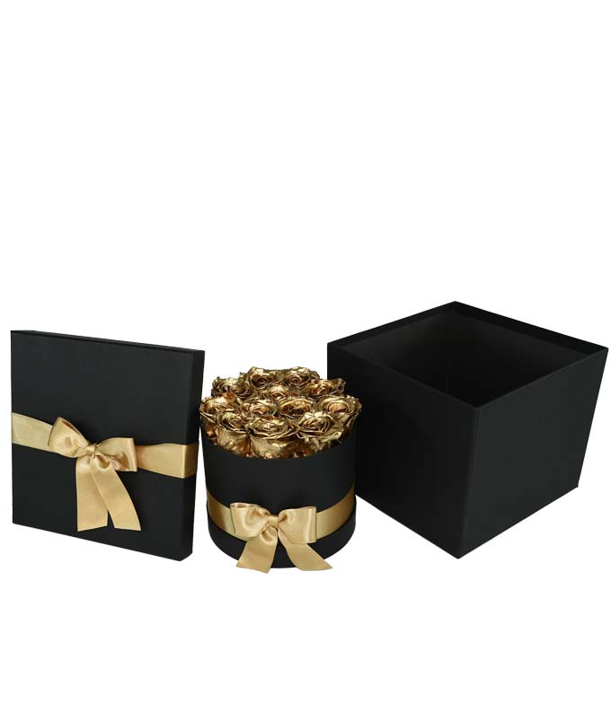 F-297_A2.jpg Luxury Gold Forever Roses - Image 3