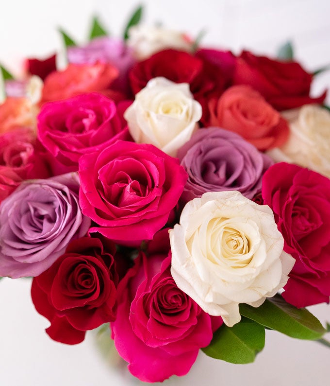 F-342_A4.jpg Two Dozen Assorted Sweetheart Roses - Image 5