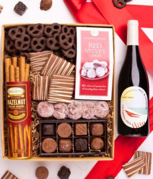 Sweet Treats Chocolate Gift with California Red Wine