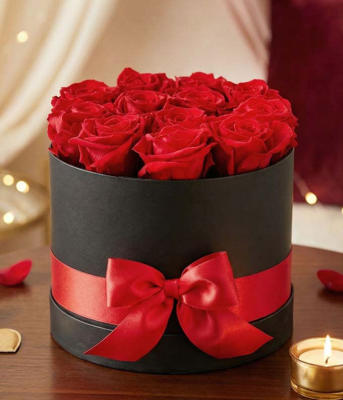 F-739.jpg Luxury Red Forever Roses