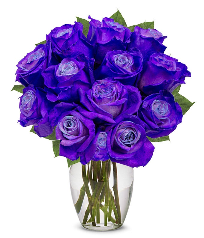 F-768-1.jpg One Dozen Radiant Purple Roses