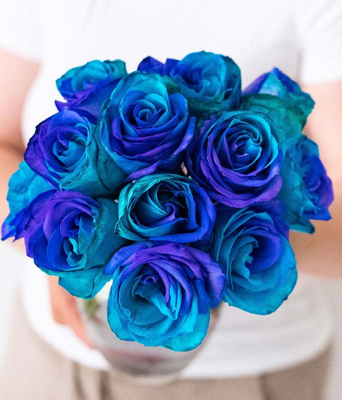 F-770_A2.jpg One Dozen Ocean Blue Roses - Image 3