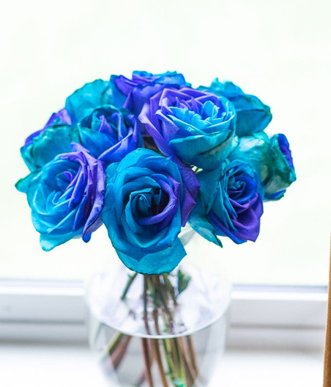 F-770_A4.jpg One Dozen Ocean Blue Roses - Image 5