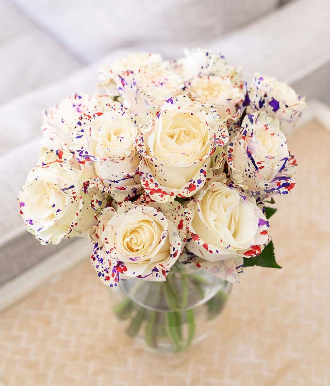 F-779_A1.jpg One Dozen Wild Confetti Roses - Image 2