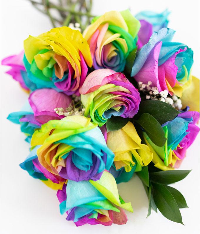 F-898_A3.jpg Congrats! One Dozen Tie Dye Roses - Image 5