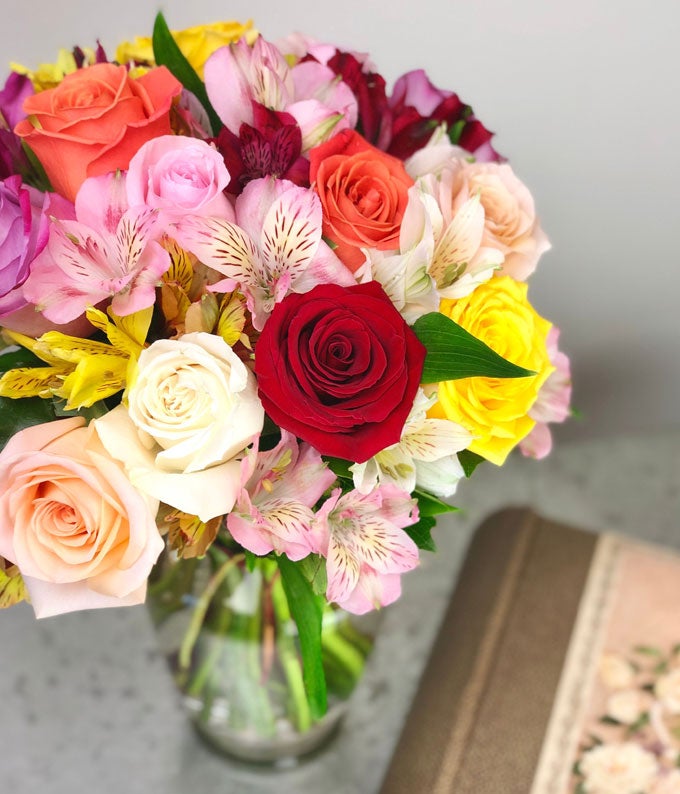 F-950_A3.jpg Deluxe Bright & Sunny Roses - Image 4