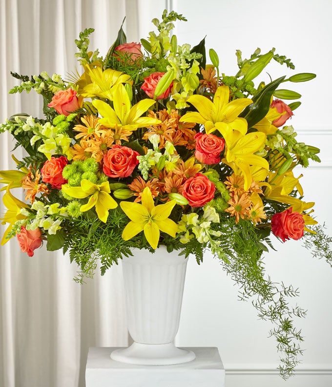 FTD-S5331-1.jpg Fall Sentiments Sympathy Standing Basket