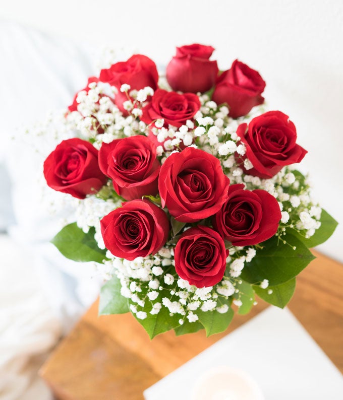 FYF-234_A1.jpg Luxury Red Roses - One Dozen - Image 2