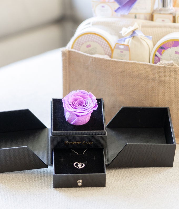 R-027_A4.jpg Forever Rose & Necklace Gift Set- Purple - Image 5