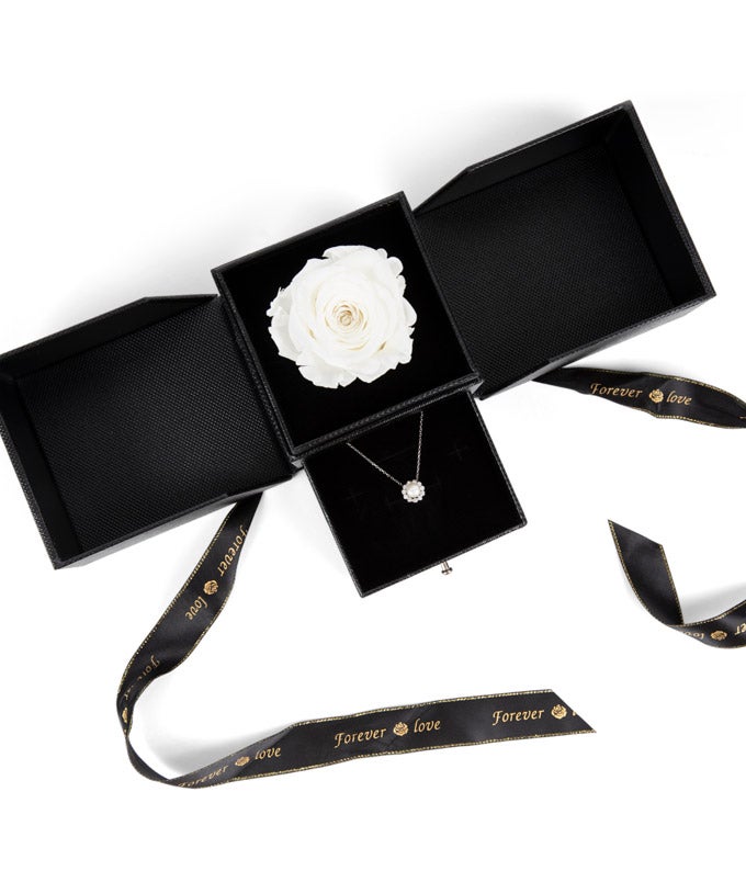 R-030.jpg Sympathy Rose & Necklace Gift Set