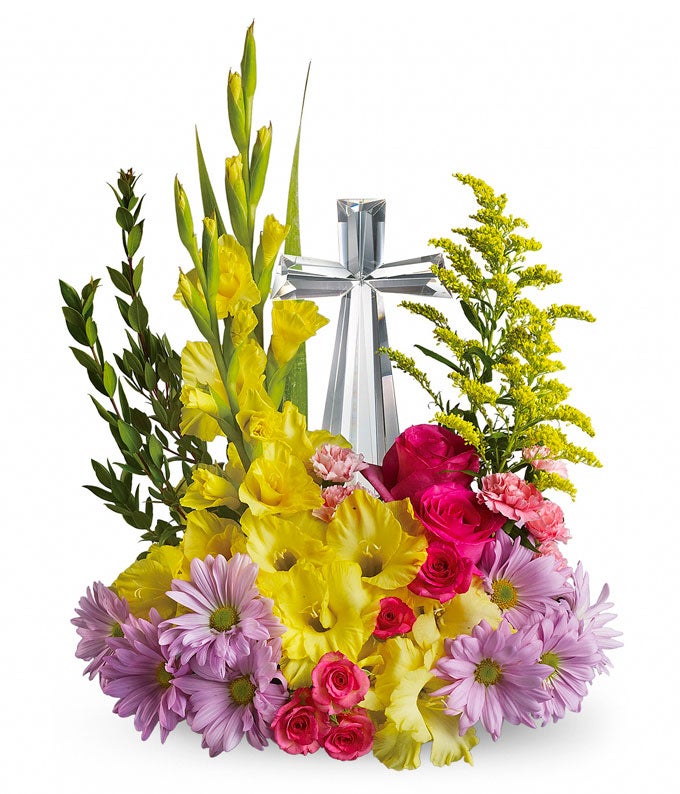 T11E400-1.jpg Crystal Cross Bouquet