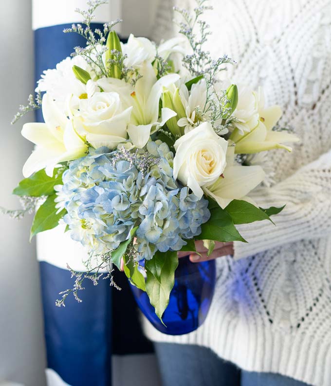 T209-3_A3.jpg Beautiful in Blue Bouquet - Image 4