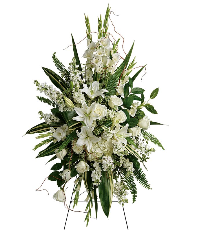 T281-3-1.jpg Ivory Reflections Standing Sympathy Spray