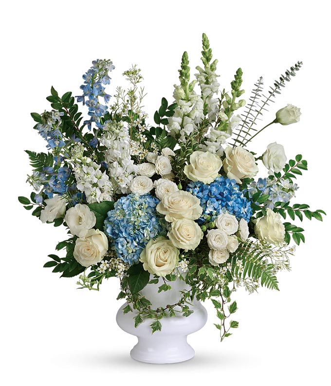 T283-8-1.jpg Tranquil Blue Remembrance Bouquet