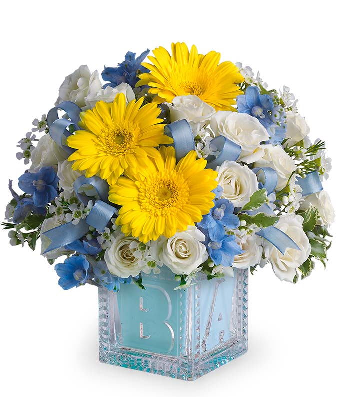 T34-2.jpg Baby's First Blue Block Bouquet