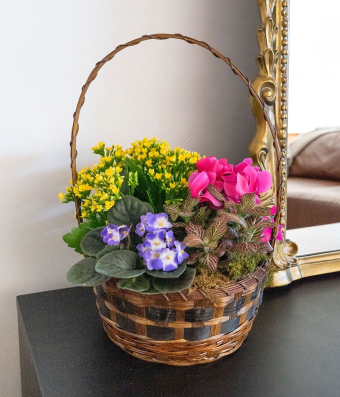 T93-1A_A1.jpg Spring Floral Basket - Image 2