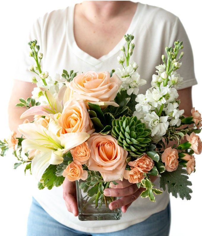 TEV55-6_A4.jpg Southern Peach Bouquet - Image 5