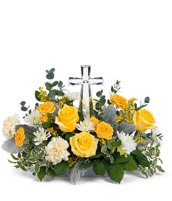 TEV67-4-1.jpg Holy Light Crystal Cross Bouquet