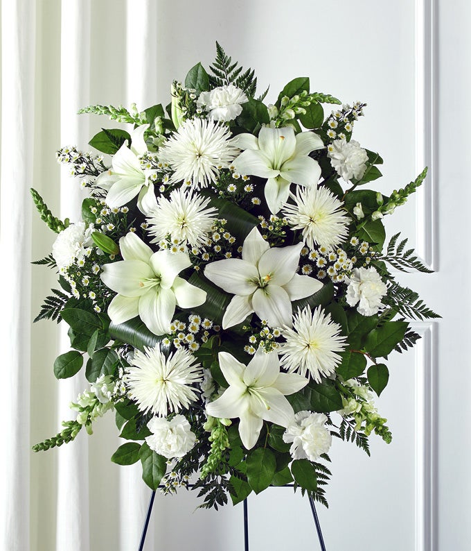 V7000-1.jpg White Floral Standing Spray