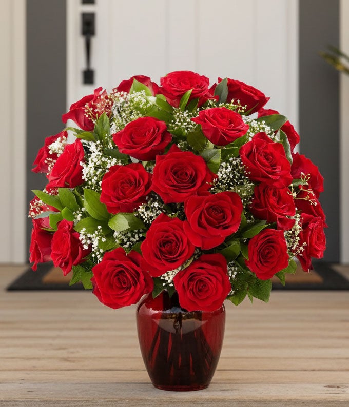 V7051_A4.jpg Premium Red Rose Bouquet - Image 5