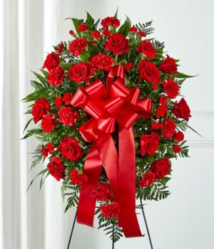 Red Sympathy Standing Spray