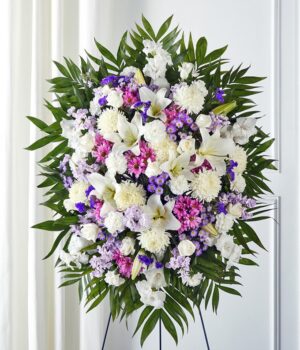 Lavender & White Standing Spray