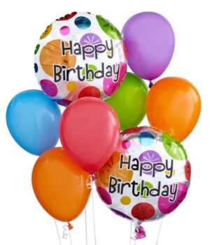 Colorful Birthday Balloon Bouquet