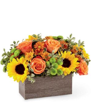 Butterscotch Blossoms Basket