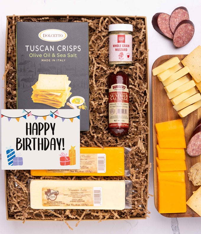 YH011.jpg Happy Birthday! Cheese & Meat Gift Box
