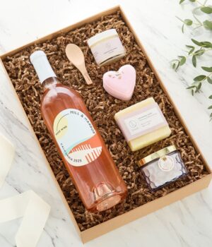 Uncork & Unwind Rosé Wine & Spa Gift Box