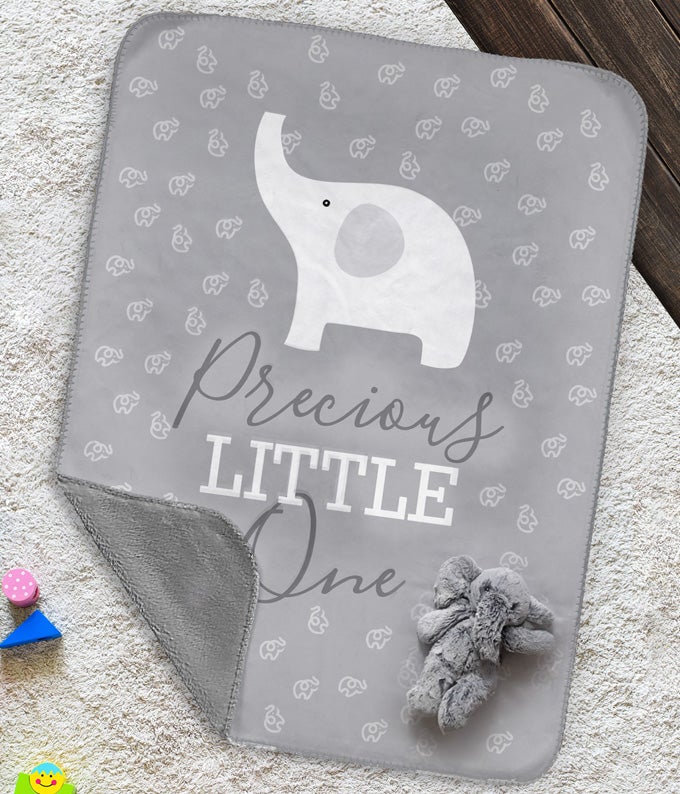 YP726.jpg Baby Blanket & Stuffed Elephant Set