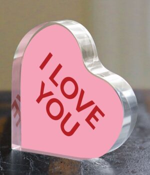 I Love You Acrylic Heart